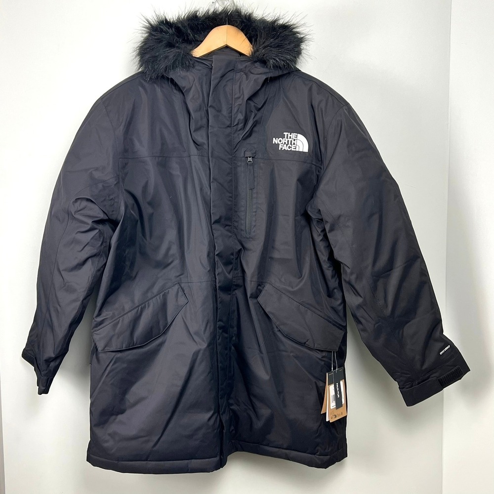 The North Face M Bedfrd Down‎ Parka TNF Black NPF R XL Warm Winter Faux Fur